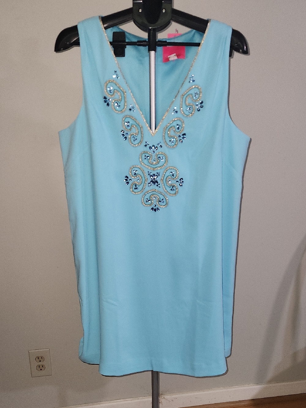 NWT Lilly Pulitzer Penelope Shift In Blue Ibiza. Size 16.